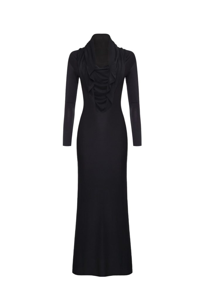 Плаття KYLIE MAXI DRESS чорного кольору від бренду Her Name